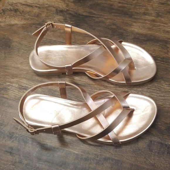 Womens Madden Girl Delia Sandal Rose Gold - Picture 2 of 5